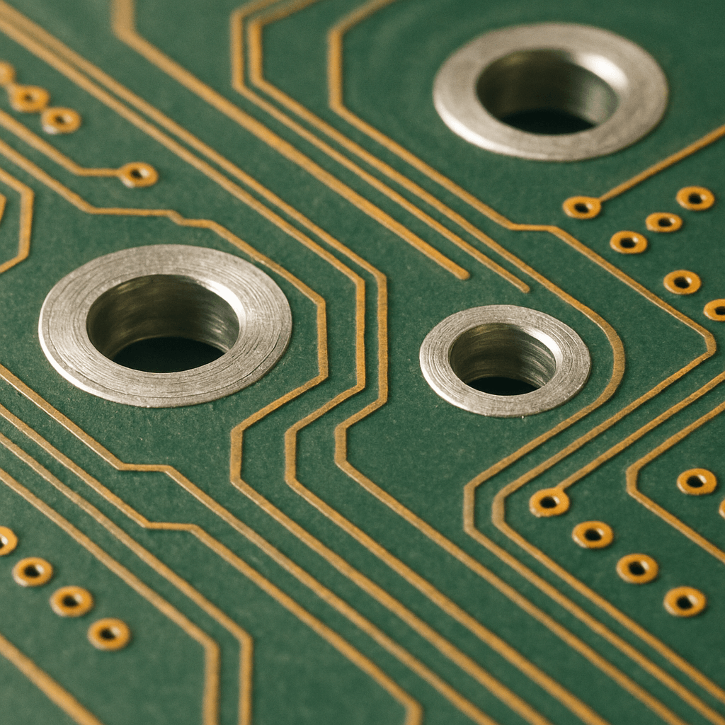 Counterbore holes in pcb assembly Counterbore holes in pcb assembly