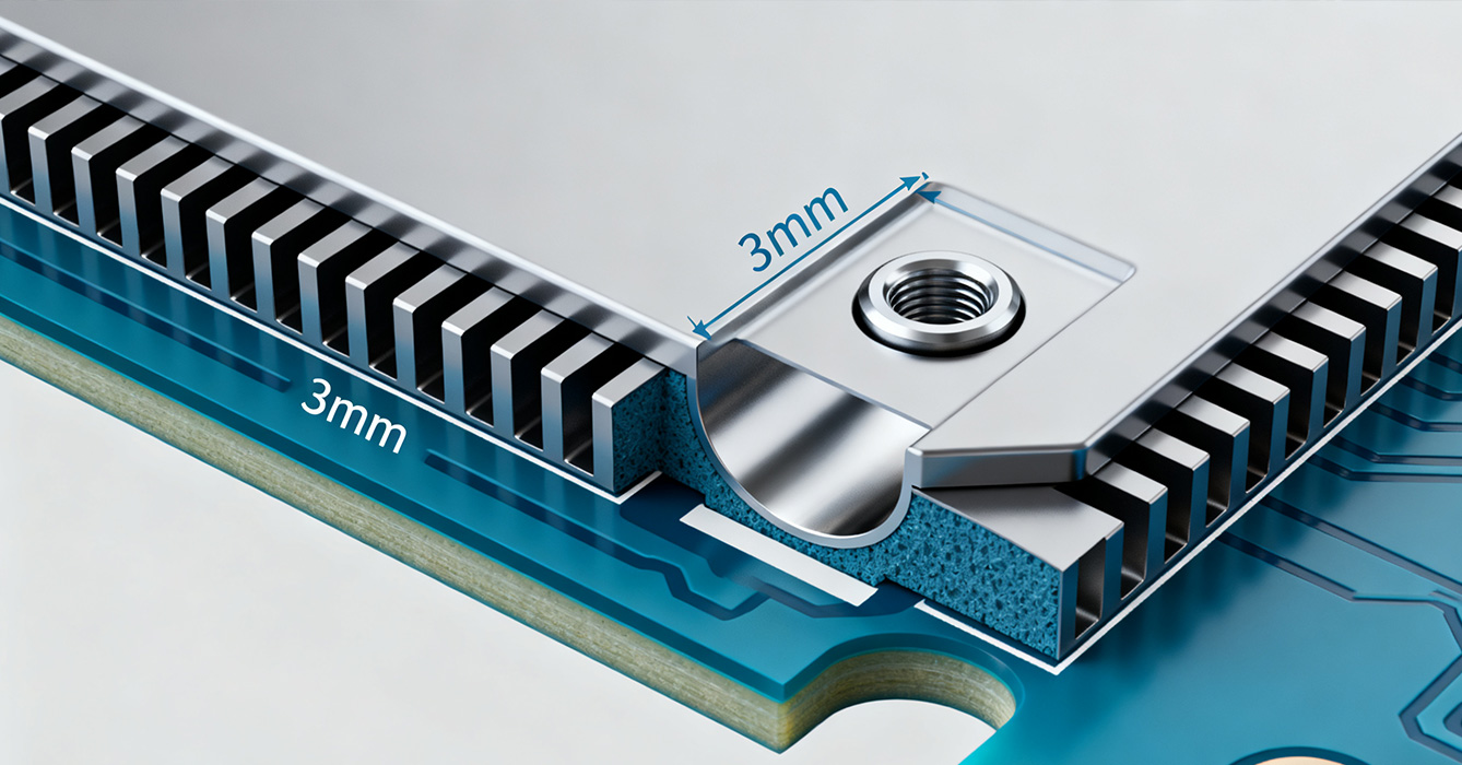 3mm Counterbore Sinkpad PCB