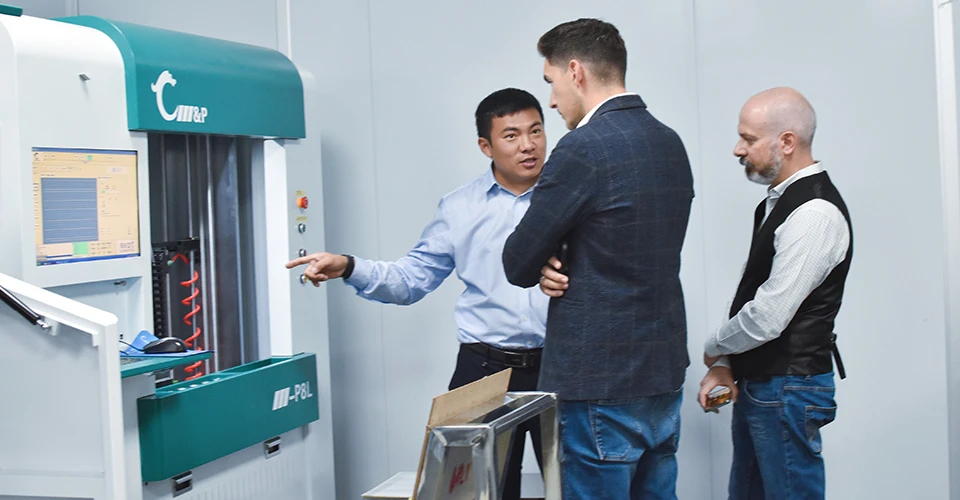 Automated Optical Inspection (AOI) machine scanning an FR4 printed circuit board at ApolloPCB to detect trace defects and ensure high reliability standards
