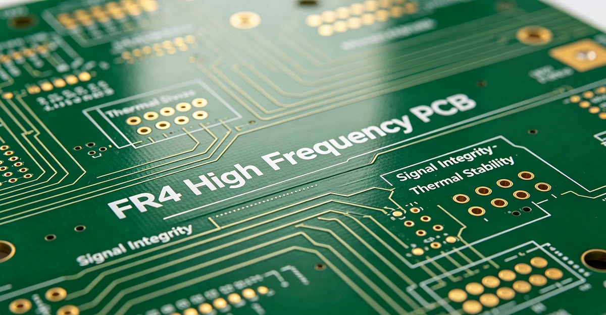 Advanced FR4 PCB customized for high frequency applications, engineered to ensure signal integrity and thermal stability