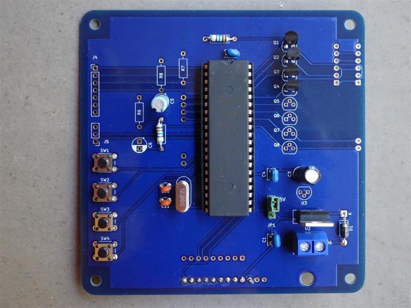 89C52 clock board